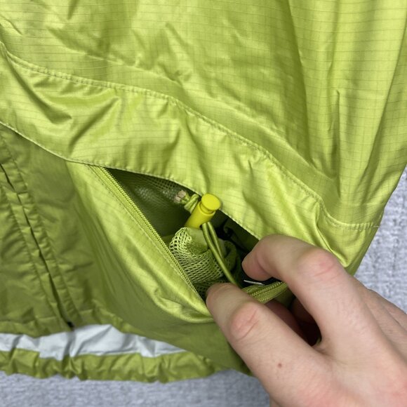 McKinley Aquamax Windbreaker Shell Jacket Women M Lime Green Light / Packable - Picture 16 of 16
